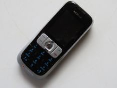 A Nokia camera phone with push buttons.