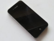 An Apple iPhone 4s A1387 in black. Di