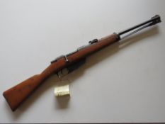 A deactivated Carcano M91/38 6.5mm Carbi
