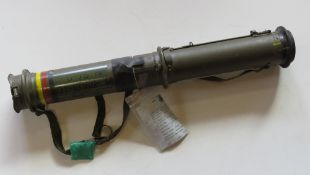 A deactivated Polish RPG-75 68mm rocket