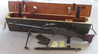 A deactivated Italian Breda Bren .30-06