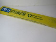 A quantity of Pepo Streamline 0 Gauge track in box