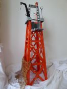 A vintage Action Man training tower. Suspension string deficient.