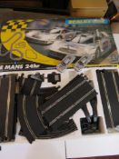 A Scalextric Le Mans 24hr having two Mer