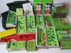 A quantity of Subuteo inc pitch, Tottenham Hotspurs figurines,
