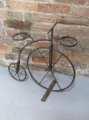 Bicycle planter measuring approx 53cm wide.