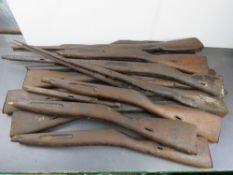 Approx thirteen Mosin nagant stocks.