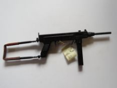 A deactivated Madsen M50 sub machine gun