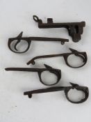 Four SMLE Trigger guards and an SMLE nos