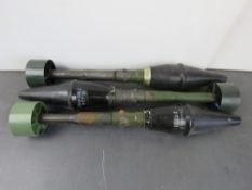Three inert PGK-Anti Tank projected gren