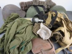 A quantity of assorted militaria inc; Br