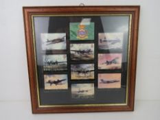 A framed set of Military themed 'Famous