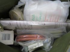 A Military First Aid kit with first aid