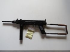 A deactivated Madsen M50 sub machine gun