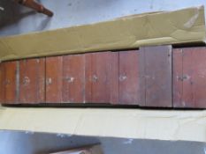 Eight Vickers training aid sets in boxes