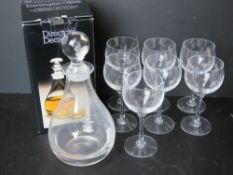 A Dartington Crystal Director's decanter in original box,