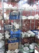 A vast collection of Copeland Spode Chinese Rose dinner and tea ware inc large tureens,