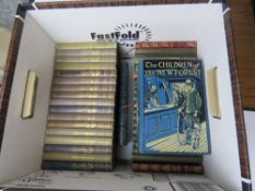 Books; a set of Robert Louis Stevenson Tusitala Addition cloth bound books circa early 20thC.