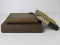 A vintage photograph album inc motorbikes, castles, beaches, viaduct, boats etc.