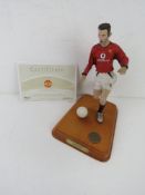 A Danbury Mint collectors figure of Manchester United Football Club player Ryan Giggs,