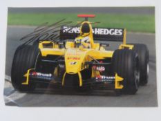 A hand signed photograph of Giorgio Pantano.