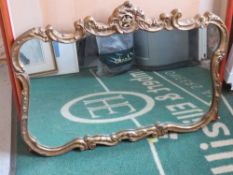 Original stylish 1950s Atsonea wall hanging mirror,