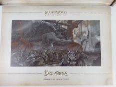 A full set of thirty Lord of the Rings lithographic art prints by Masterworks,