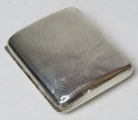 A HM silver Sampson Mordan & Co cigarette case hallmarked London 1927, approx 8.5 x 7.5cm, 91g / 3.