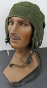 A British Army tankers headgear, size 3