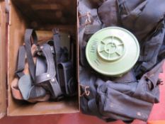 A quantity of militaria inc; .303 ammo t