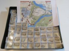 A quantity of bullets/ musket balls in boxes,