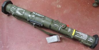 A deactivated M97 ILAW 84mm light anti tank weapon, with moving front grip, shoulder rest,