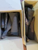 A quantity of assorted wooden rifle stocks, wooden grip and front furniture,