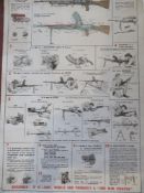 An instruction Bren Poster, with clear illustrations and instruction on how to use the Bren.