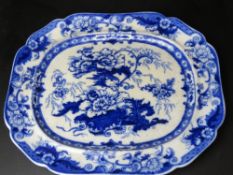 A late 19thC large and impressive blue a