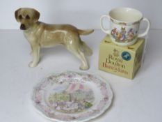 A Royal Doulton Bunnykins Christening mu