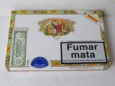 Cigars; Romeo Y Julieta No2 Tubos Cuban cigars in sealed box, one label cut.