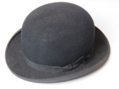 A vintage English made bowler hat.