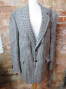 A Harris Tweed 100% wool men's jacket, 44