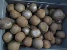 A large quantity of cannon balls, made f