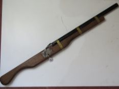 A 15thC re-enactors matchlock rifle with