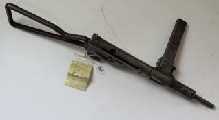 A deactivated Sten MKII, with moving rea
