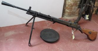 A deactivated Polish DP 7.62mm light mac