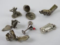 A delightful 925 silver charm in the form of a cocktail complete with cherry on stick.