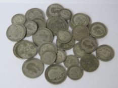 A quantity of assorted pre 1947 half silver coinage, 352.8g.
