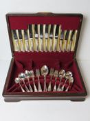 A canteen of HM silver cutlery made by George Butler & Co and bearing Sheffield hallmarks