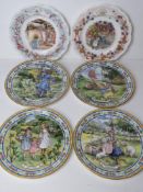 Two Royal Doulton Brambly Hedge decorative plates being Autumn and Winter.