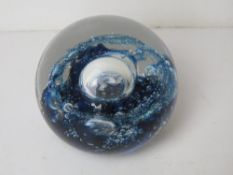 A Selkirk glass 'Soaring Electra' paperweight.
