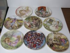A limited edition Franklin Mint Santa Claws decorative plate together with a quantity of assorted