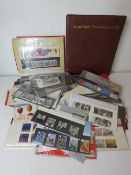 A large collection of presentation pack stamps.